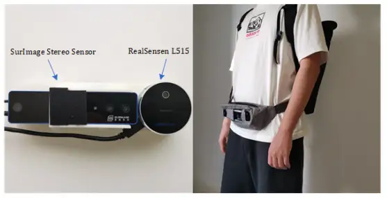 Perception Framework through Real-Time Semantic Segmentation and Scene Recognition on a Wearable System for the Visually Impaired